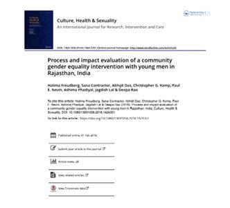process-and-impact-evaluation-of-a-community-gender-equality-intervention-with-young-men-in-rajasthan-india